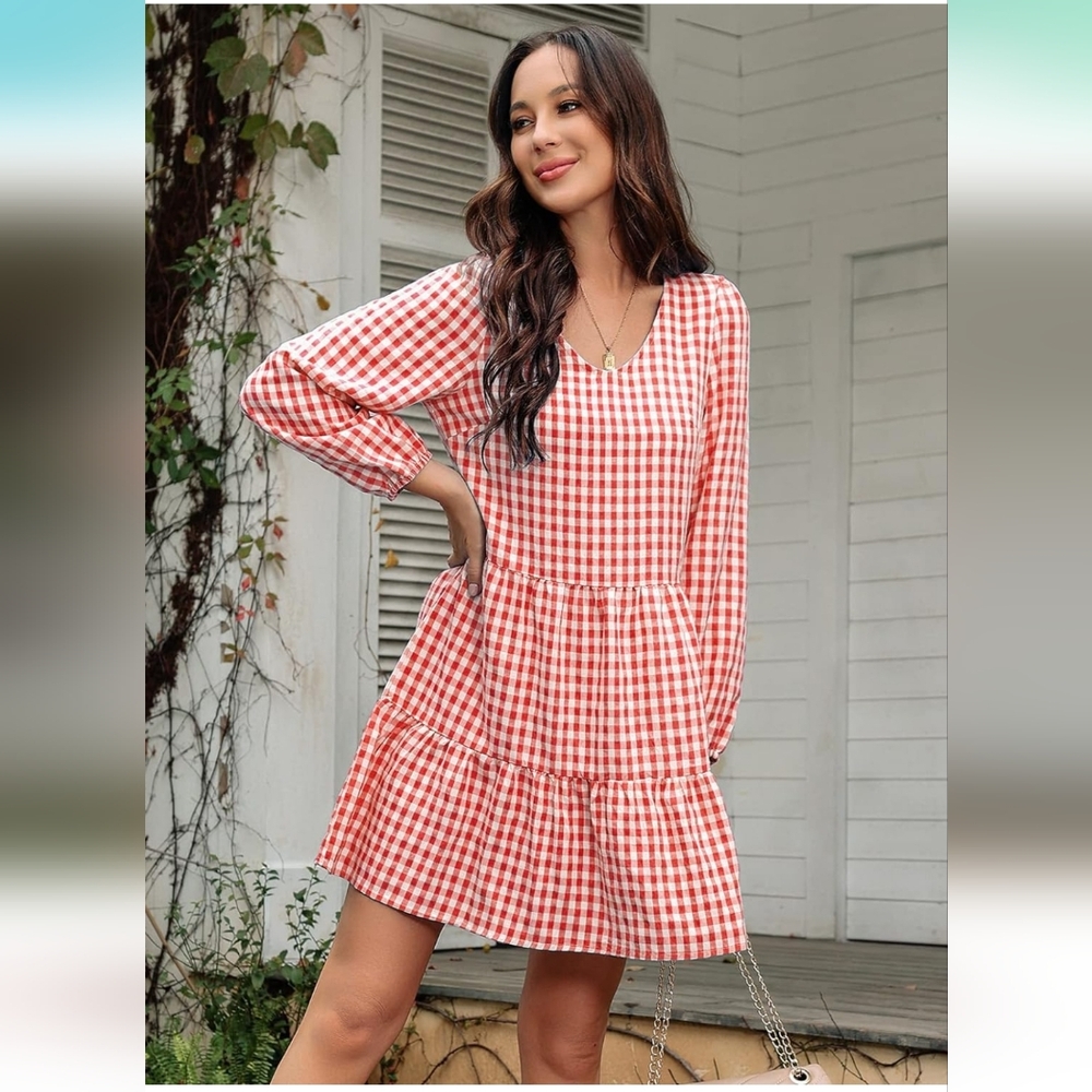 Gingham Mini Dress - Picture 7 of 15